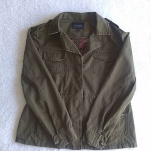 Blu Pepper Embroidered Military Jacket Size Large